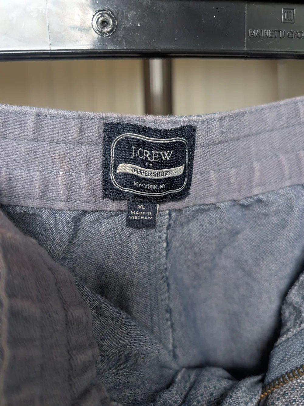 J. Crew Men's Light Blue Patterned Casual Shorts
